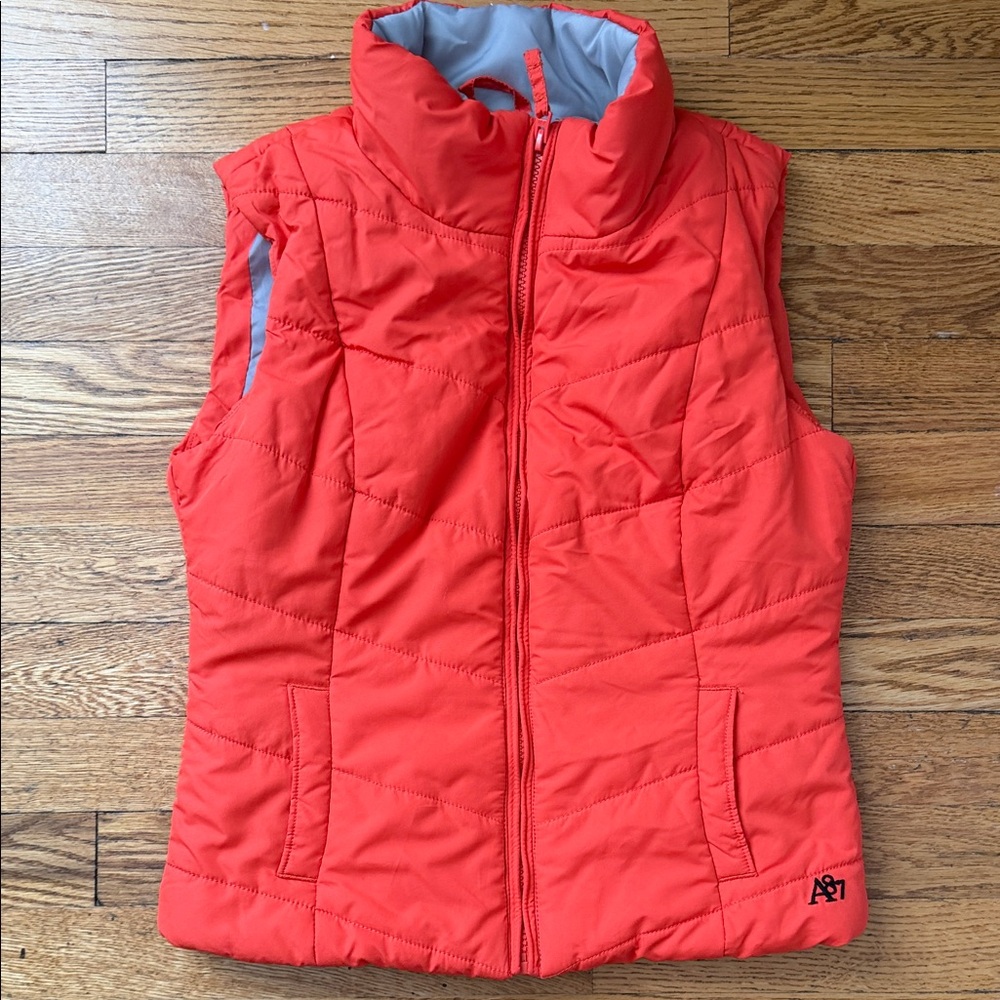 Aeropostale Orange  Puffer Vest XS